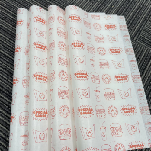 Customized Color Aluminium Printed Sandwich Wrap Paper