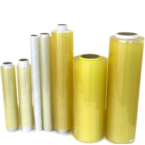 Transparent food grade PVC cling film