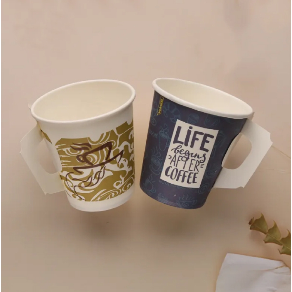 Coffee Paper Cup 6OZ With handle