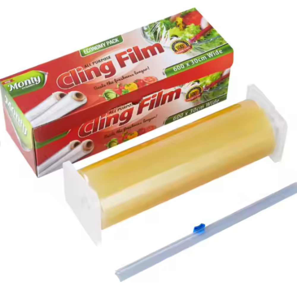 Transparent PVC cling film for food packaging