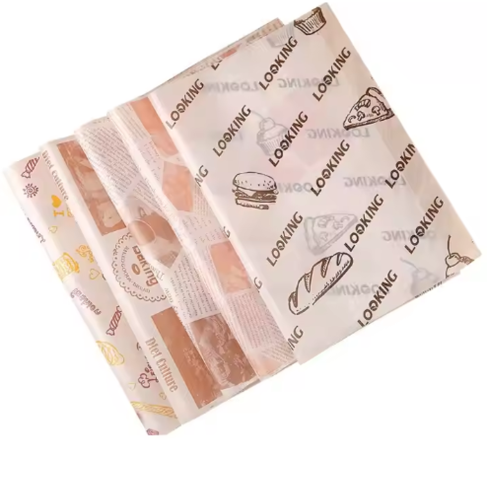 Customized logo food packaging paper